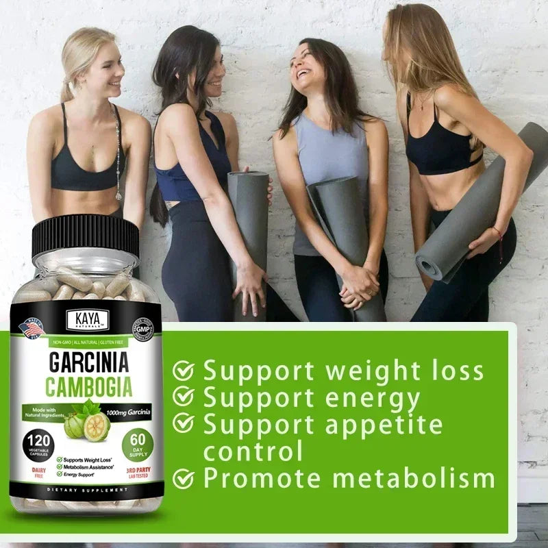Garcinia Cambogia 1000mg Capsules – Metabolism & Energy Support Dietary Supplement Qst