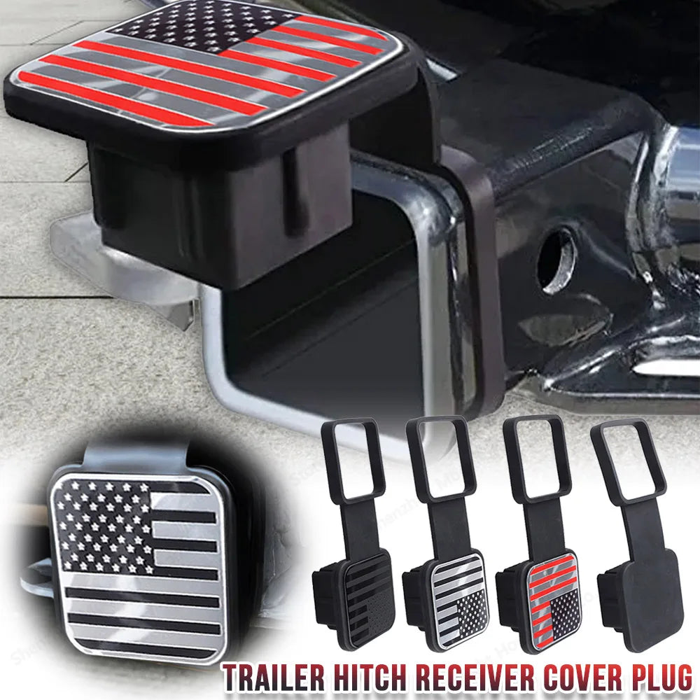 Rubber Trailer Hitch Receiver Cover | Universal Tow Plug Cap Hitch Receiver Cover Qme