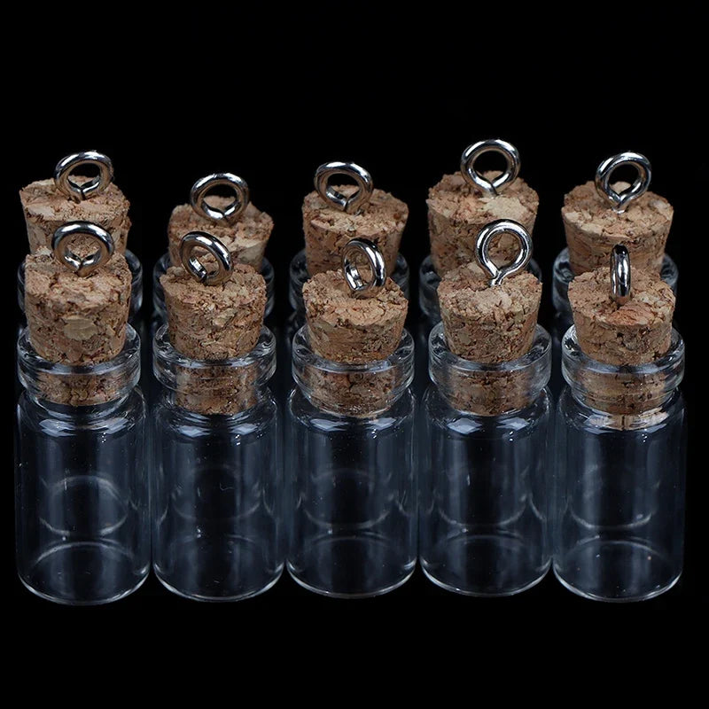 Mini Glass Bottles with Cork Stoppers – Small Vials & Jars Glass Vials & Jars Qme