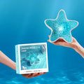 Starfish Ocean Ripple Projection Night Light – Blue Wave Lamp Projection Night Light Qme Blue