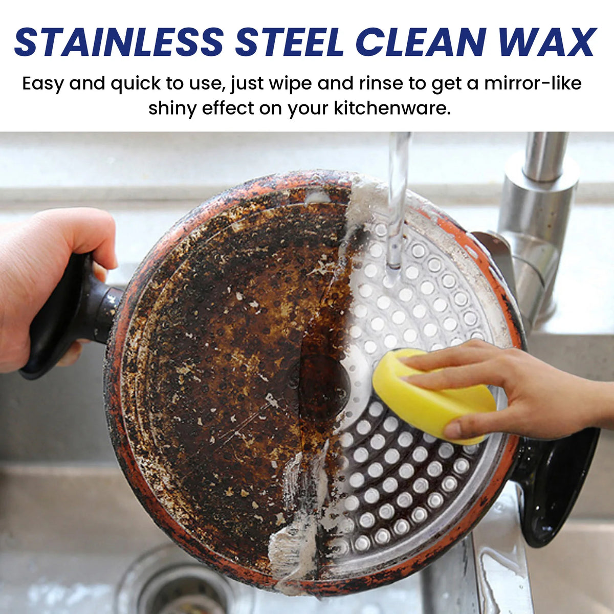 Stainless Steel Cleaner Wax 100g – Cookware Polishing Paste Cookware Cleaning Paste Qst