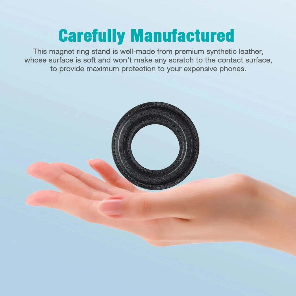 MagSafe Magnetic Ring Holder for iPhone 14 13 12 – Wall & Car Magnetic Phone Mount Qme