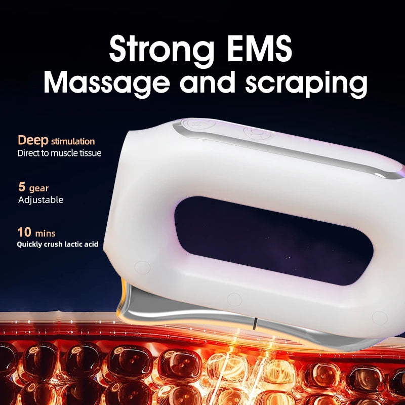VIMYSHOW EMS Electric Fascia Massager – 5-Speed Vibration Tool Electric Body Massager Qst