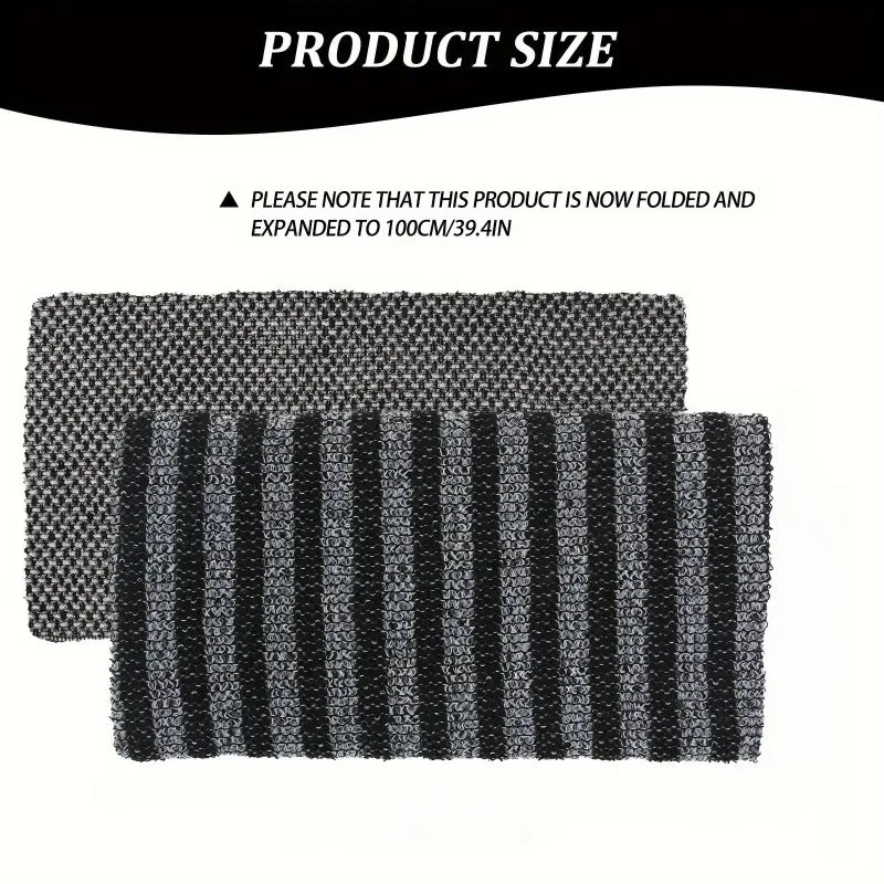 Exfoliating Bath Scrub Towel with Ergonomic Handle | 2-Pack Bath Scrub Towel Qme Black 2Pcs