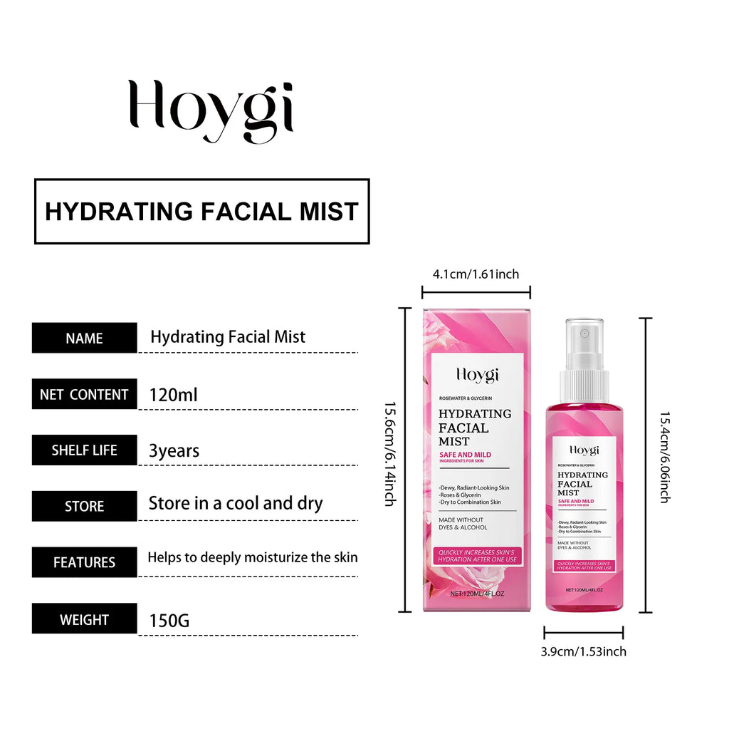 Hoygi Rose Moisturizing Facial Spray – Toner & Pore Minimizer Facial Toner Spray Qst