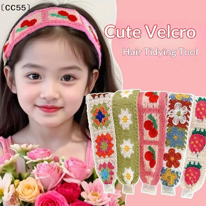 Knitted Flower Print Headband for Women – Colorful Hair Band Knitted Hair Headband Qst