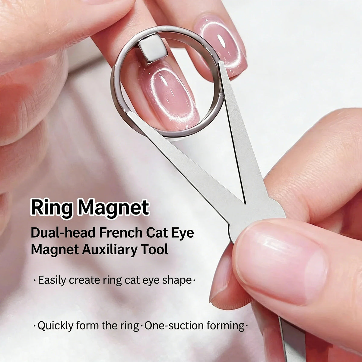 Hollow Circle Cat Eye Nail Magnet Tool | DIY Nail Art Nail Art Magnet Tool Qme