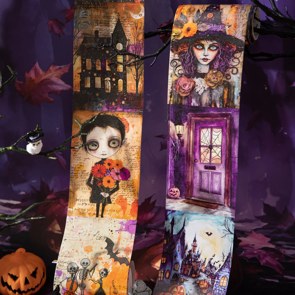 Halloween Gothic Washi Tape – DIY Scrapbooking & Collage Decorative Washi Tape Qme