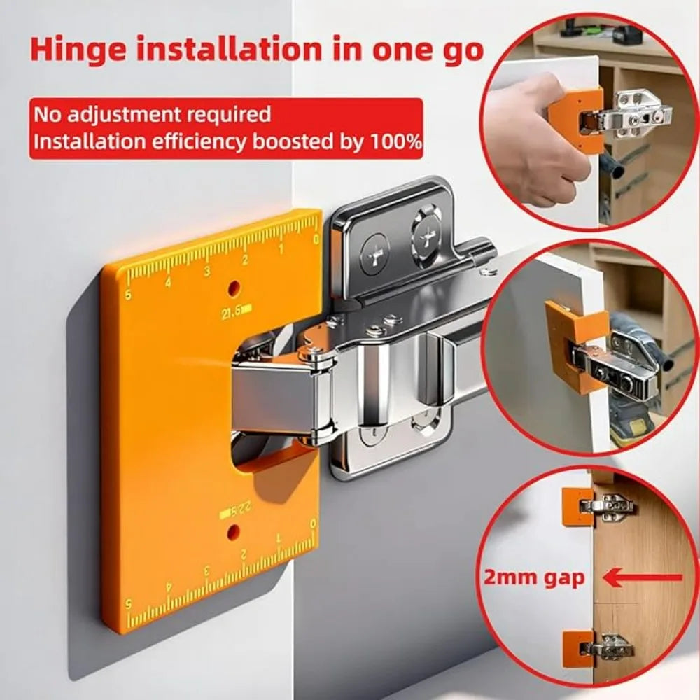 Magnetic Hinge Locator – Cabinet Door Seam Fixing Tool Hinge Installation Tool Qme