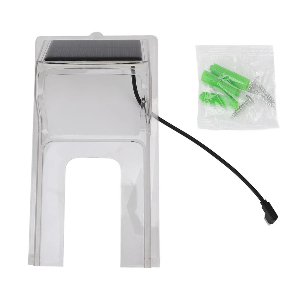 Solar Powered Weatherproof Doorbell Rain Cover – ABS Doorbell Rain Cover Qst WHITE