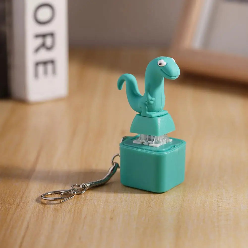 Lizard Keychain with Sound & Colorful Lights | Fun Sensory Clicker Novelty Keychain Qme