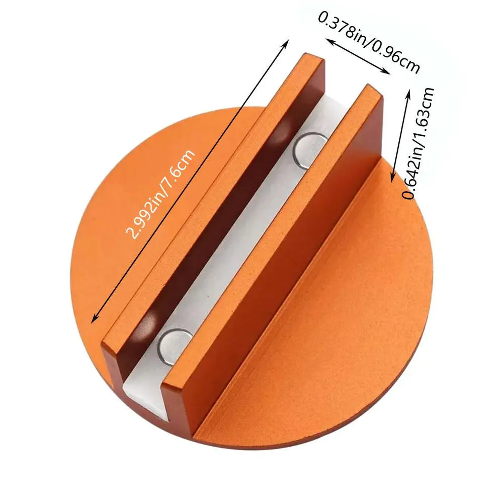 Magnetic Pinch Weld Jack Pad Frame Rail Adapter – Aluminum Jack Pad Adapter Qme Orange