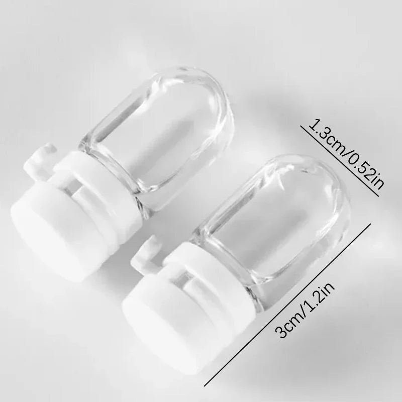 Glass Refillable Travel Bottle 1.5ML – Skincare & Makeup Travel Beauty Bottle Qme