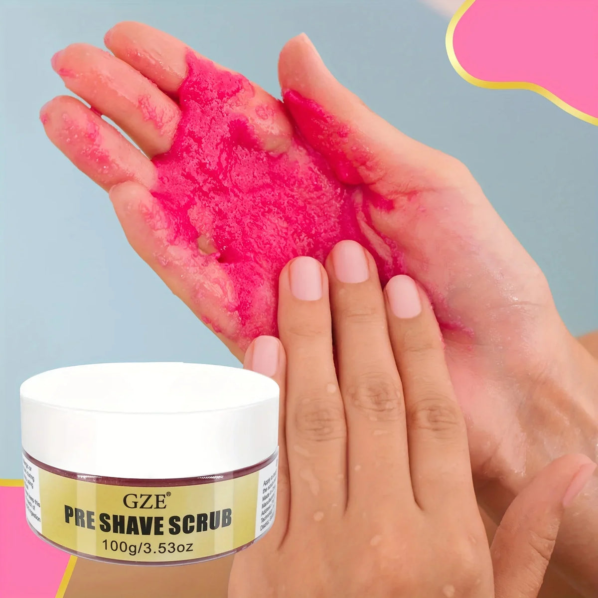 GZE Pre-Shave Exfoliating Body Scrub – Bikini Area Pre-Shave Body Scrub Qme