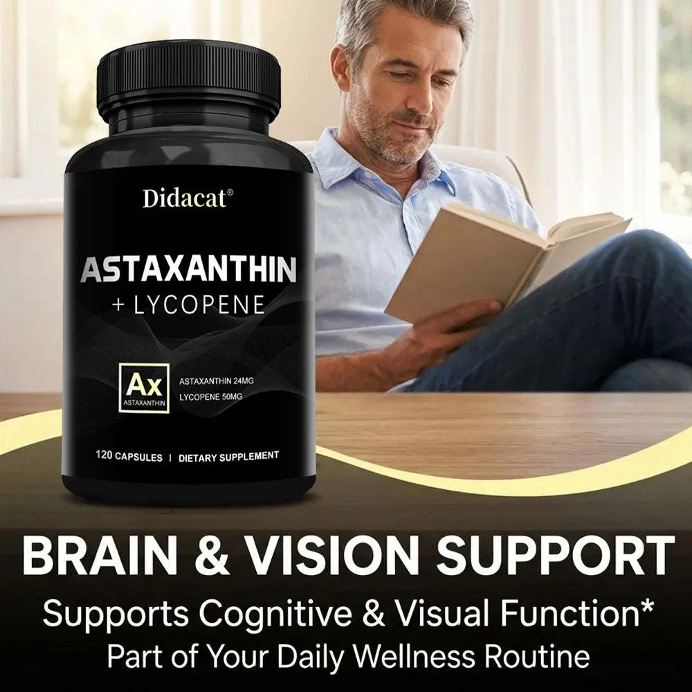 Didacat Astaxanthin Capsules – Antioxidant Supplement Antioxidant Supplement Qst