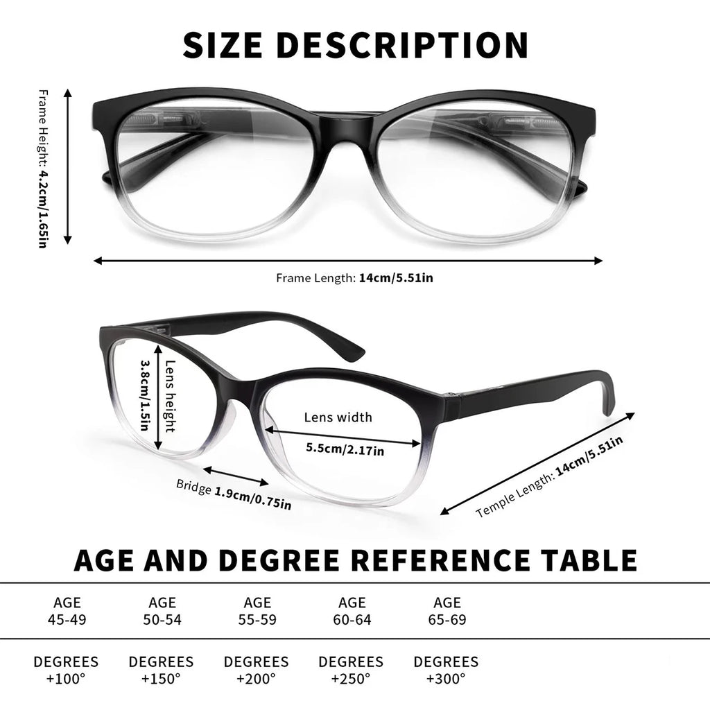VOPHA Autofocus Anti-Blue Light Reading Glasses Smart Zoom L1Y Reading Glasses Qst
