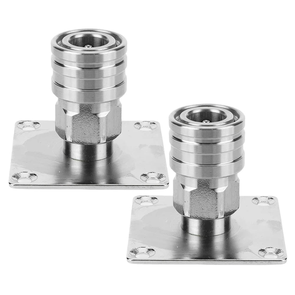 Foam Cannon Wall Mount Holder – 1/4" Quick Connector Bracket Pressure Washer Bracket Qme 2Pcs