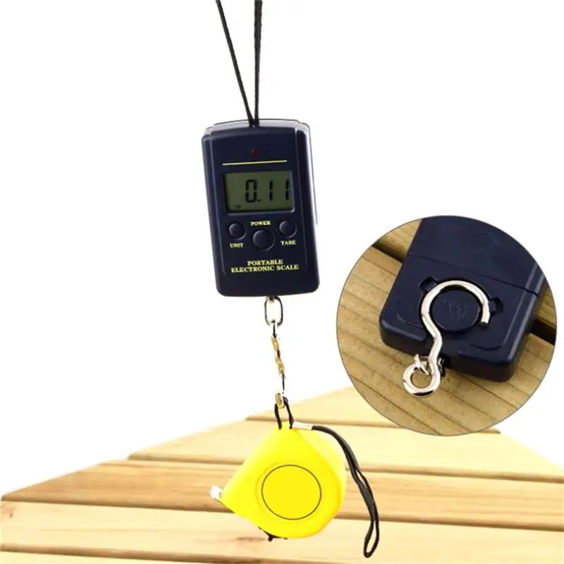 Mini Digital Hanging Scale – Portable 40kg Fishing & Travel Digital Hanging Scale Qme