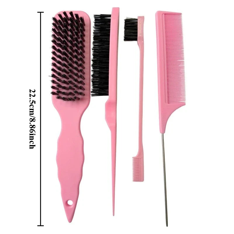 Professional Pointed Tail Comb – Anti-Static Nylon Bristles Tail Comb Qme