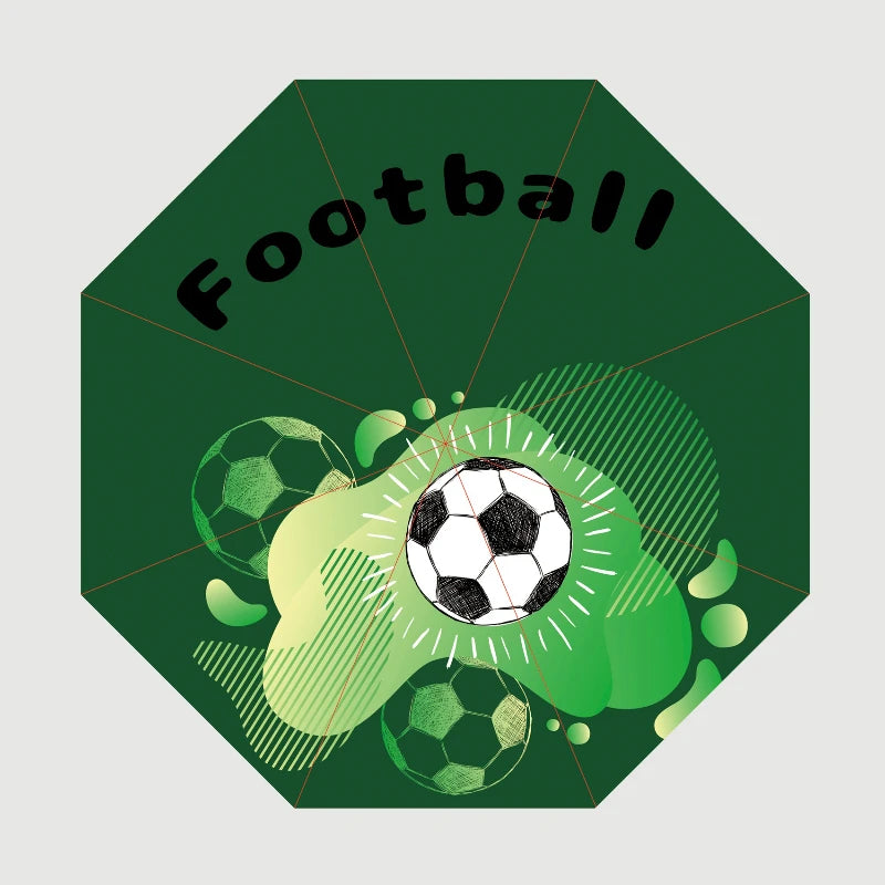 Football Soccer Windproof Folding Travel Umbrella – Compact Folding Travel Umbrella Qst