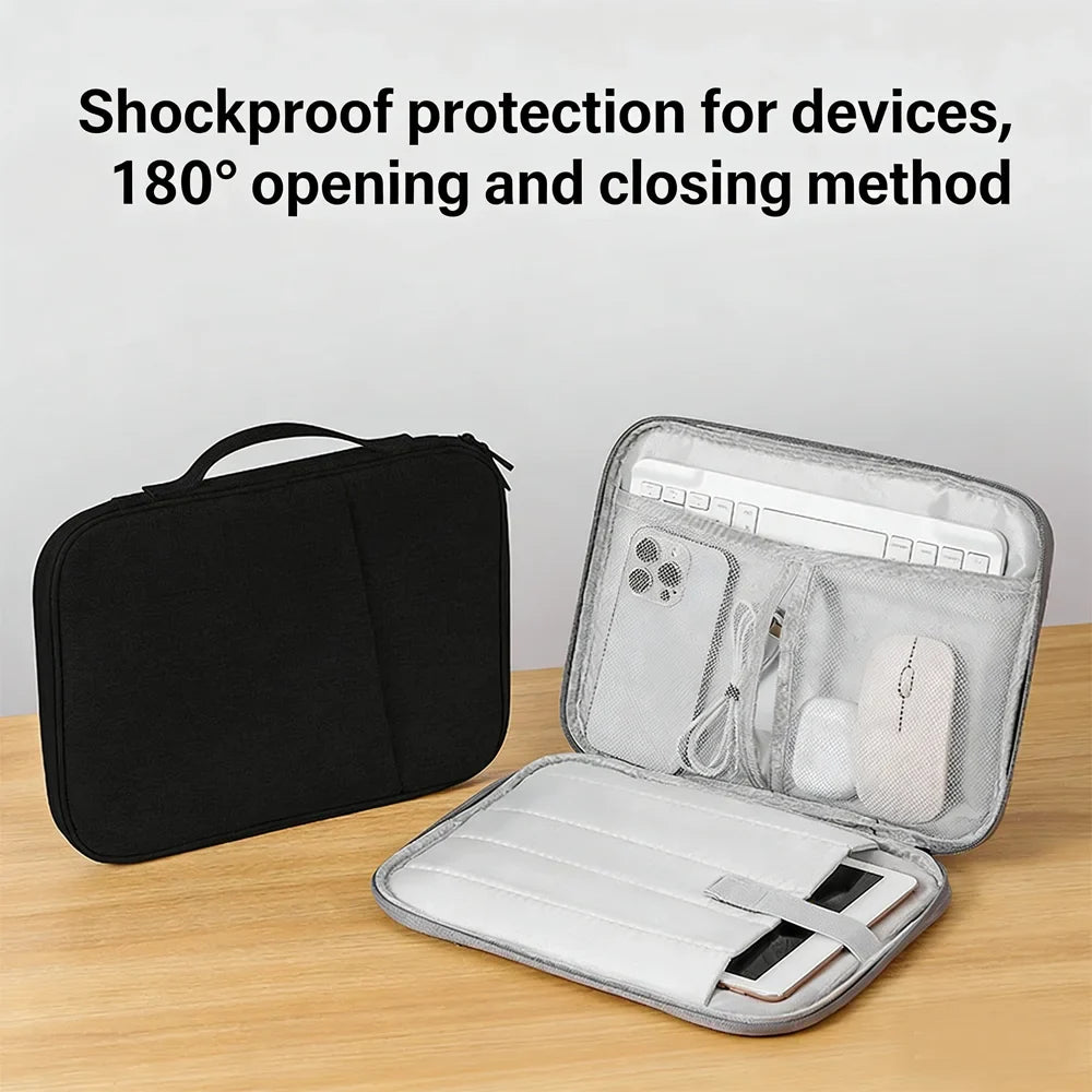 Waterproof iPad Tablet Laptop Bag – Portable Oxford Pouch Tablet Storage Bag Qme