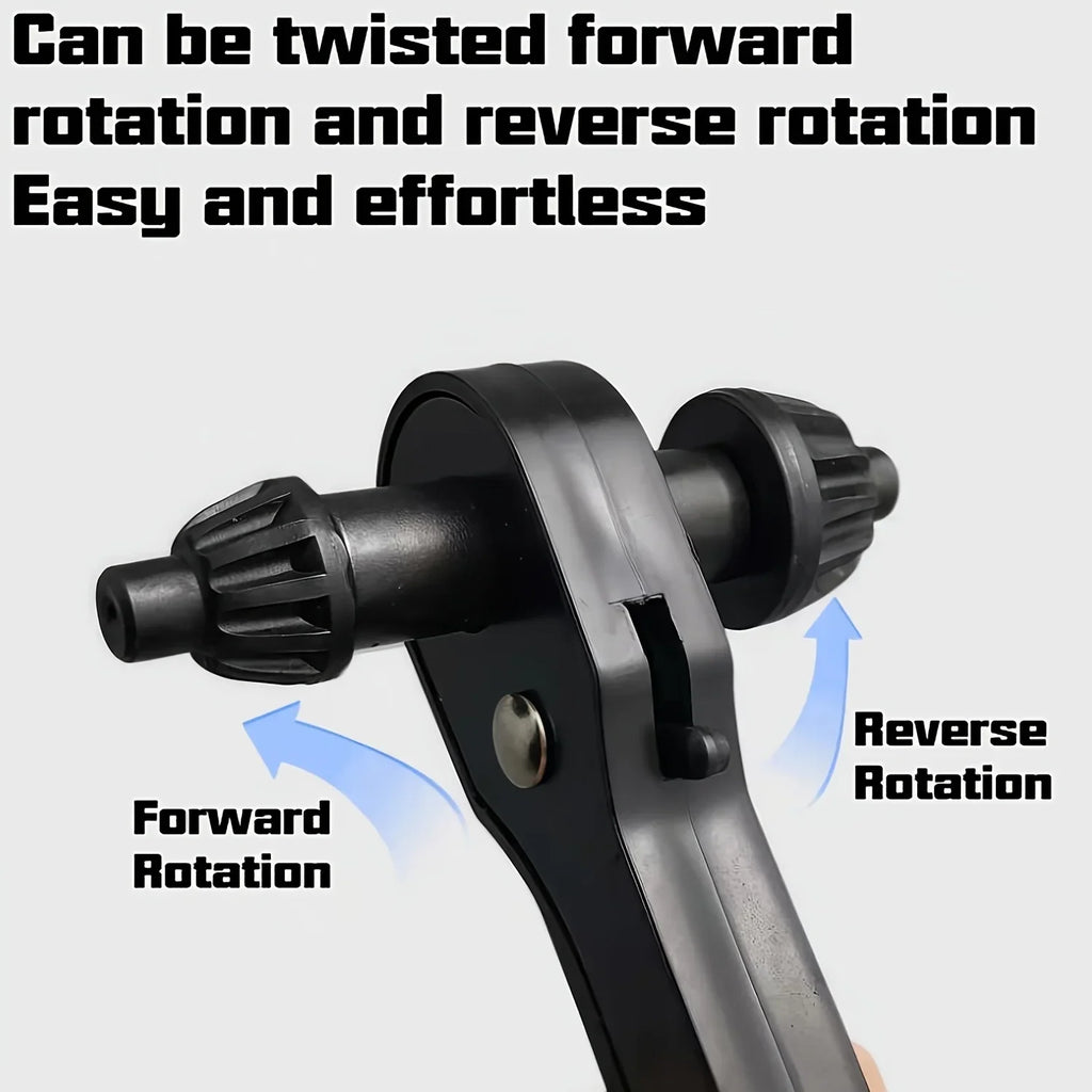 3-in-1 Ratchet Drill Chuck Wrench | Replaceable Head, 3-Speed Ratchet Chuck Wrench Qme