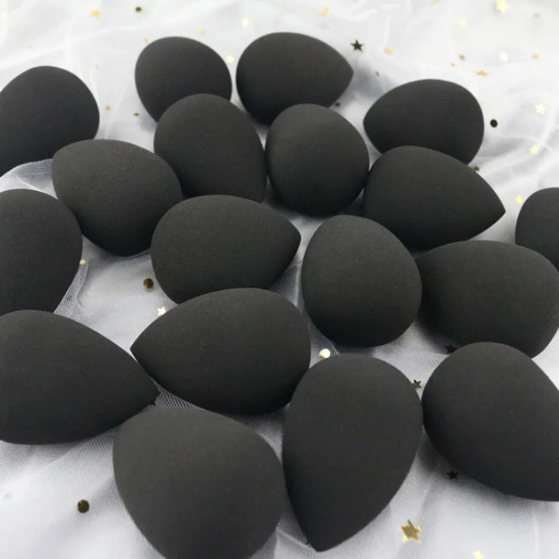 Black Soft Makeup Sponge Powder Blender Applicator Set Makeup Sponge Blender Qme