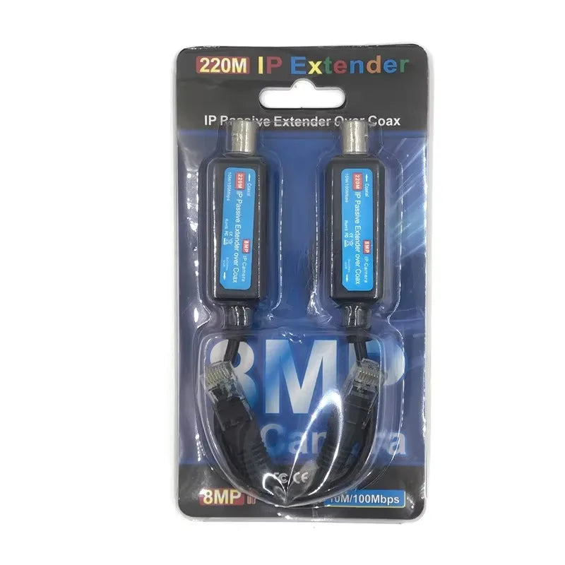 ESCAM 1-CH Passive IP Extender Over Coax Cable – 220M Range IP Signal Extender Qme