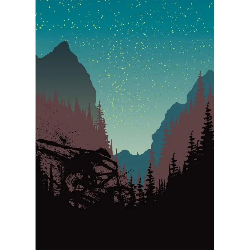Vintage Mountain Bike Canvas Poster – Sport Wall Art Canvas Wall Art Qst A 30x40cm Unframed
