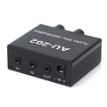 Stereo Audio Mixer Headphone Distributor 2-In 2-Out DC 5–19V Audio Mixer Qme one size