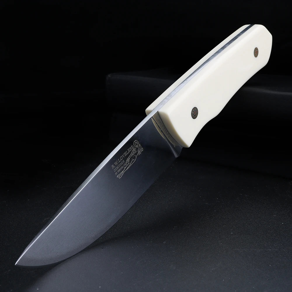 XUAN FENG M390 Folding Knife – Cow Bone Handle Camping EDC Folding Camping Knife Qst
