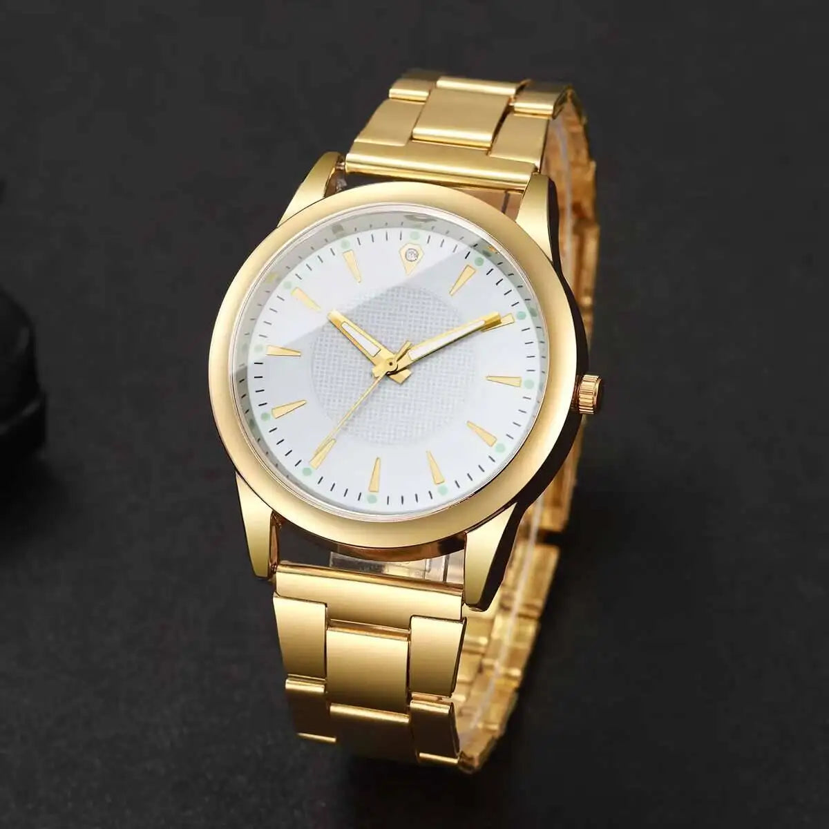 Men's Simple Dial Quartz Business Watch – 4 Colors Quartz Wristwatch Qme
