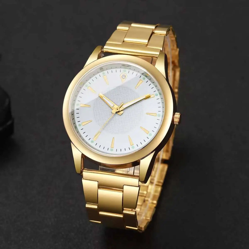 Men's Simple Dial Business Quartz Watch – 4 Colors Quartz Watch Qme