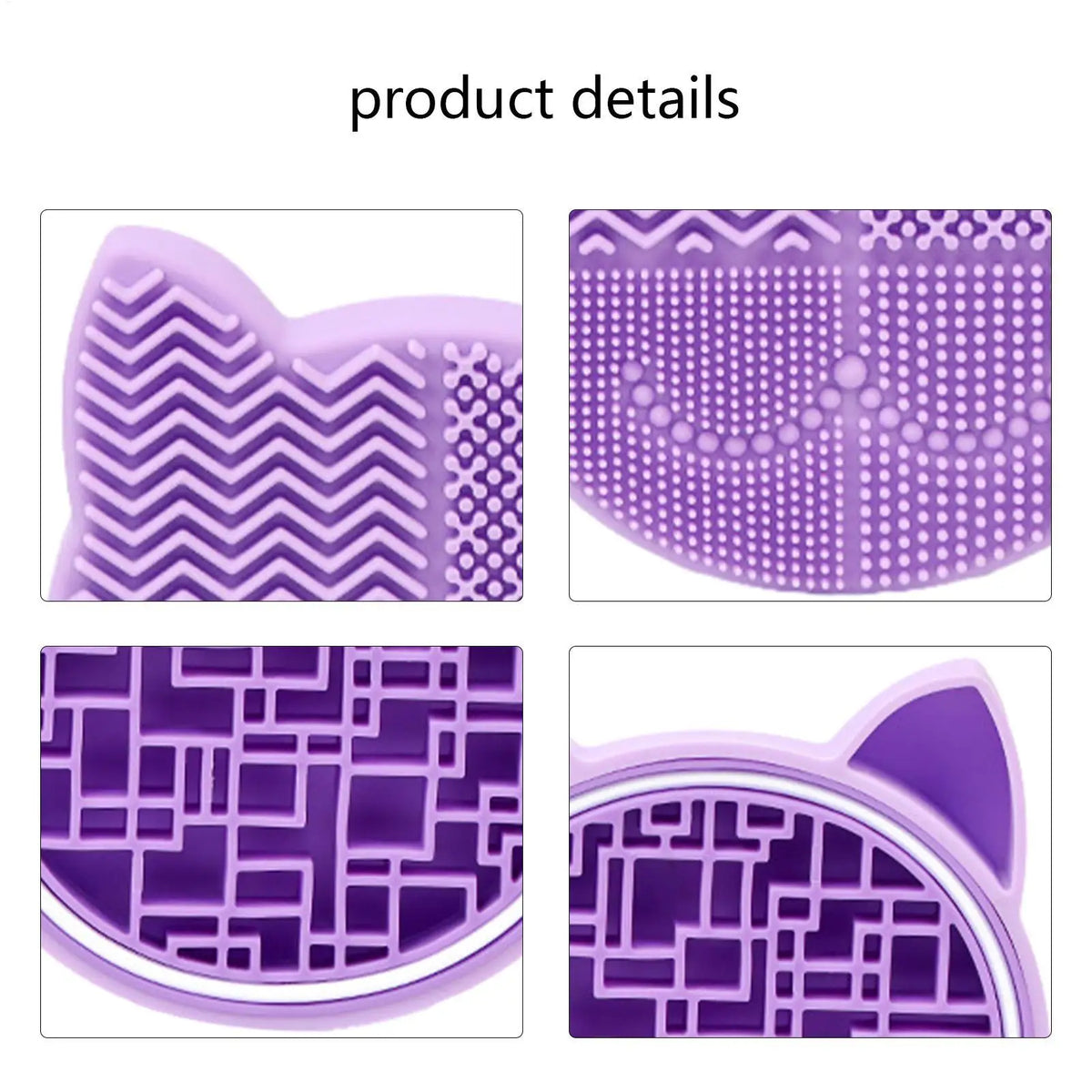 Silicone Makeup Brush Cleaner Scrubbing Tray & Washing Mat Makeup Brush Cleaner Qme