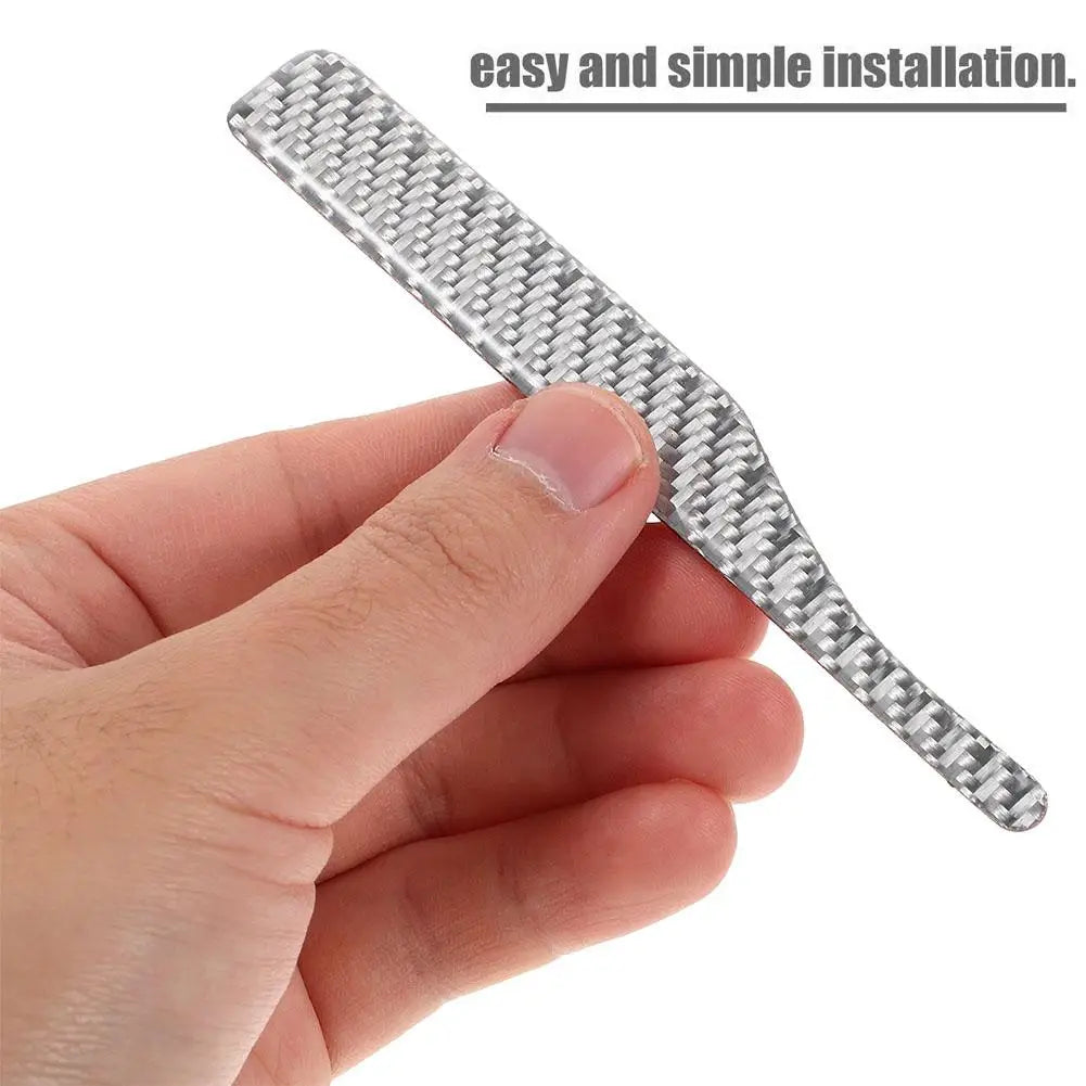 Reflective Car Mirror Guard Strips – Anti-Scratch Adhesive 2pcs Car Mirror Guard Strip Qme
