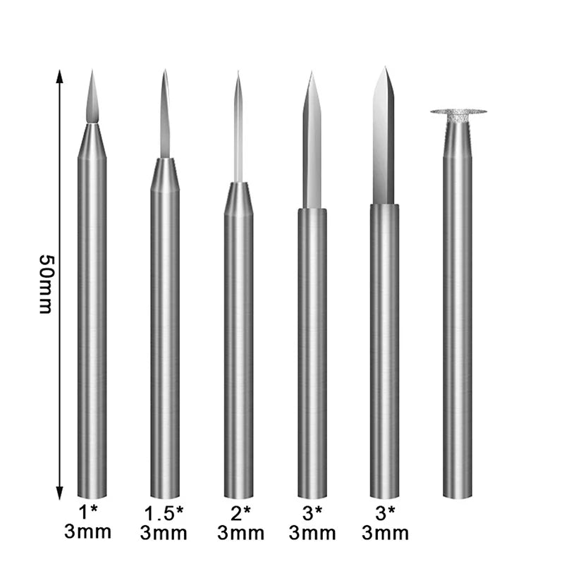 Electric Engraving Drill Bit Set – Wood Carving & Grinding Kit Engraving Drill Bit Set Qme Default Title