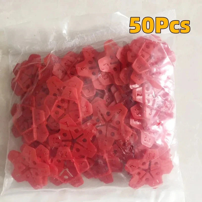 Reusable Plastic Tile Spacer Cross Gap Locator Floor Leveling Tool Tile Spacer Tool Qme 50Pcs