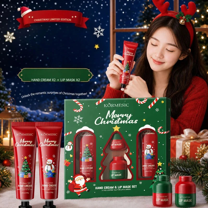 Vitamin E & Avocado Hand Cream Gift Set – Holiday Sachets Hand Cream Gift Set Qst