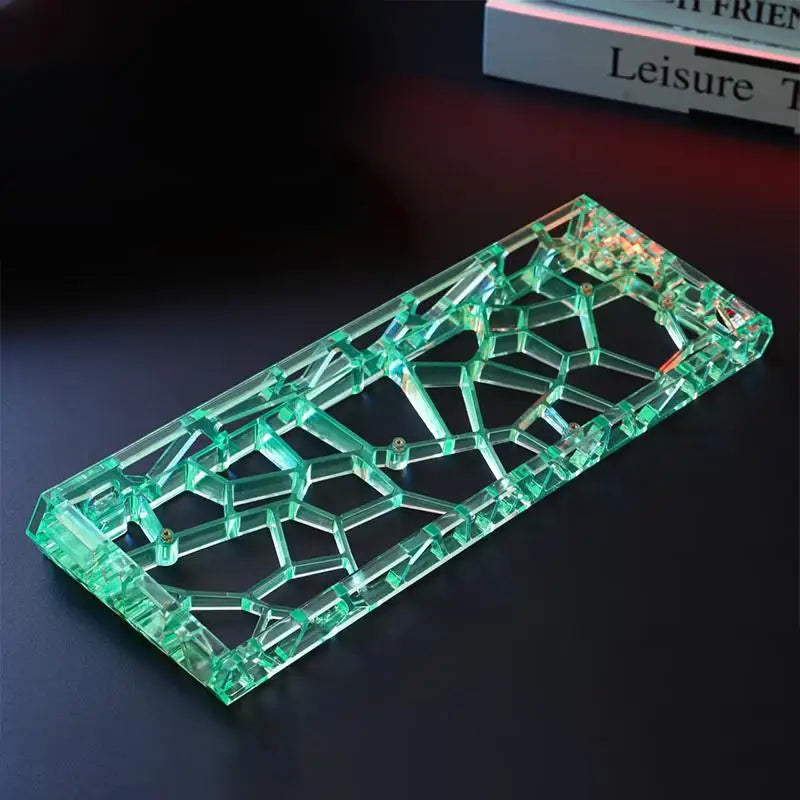 GH60 Clear Acrylic DIY Mechanical Keyboard Case – 8 Colors Keyboard Case Qme