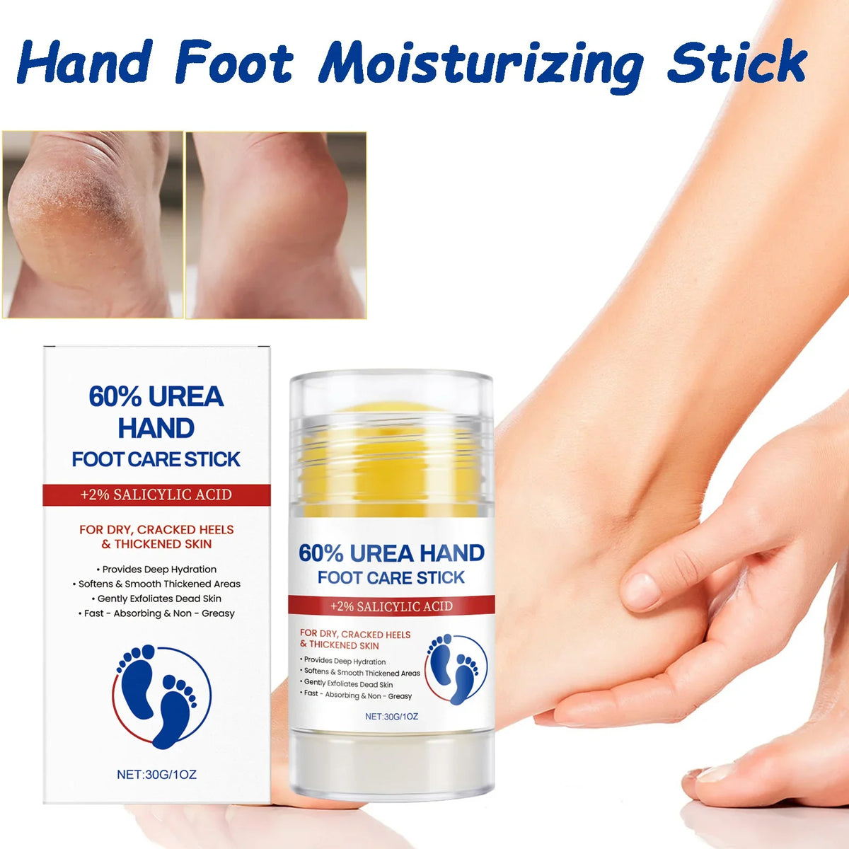 Hand & Foot Moisturizing Stick – Exfoliating Nourishing Balm Moisturizing Balm Stick Qme