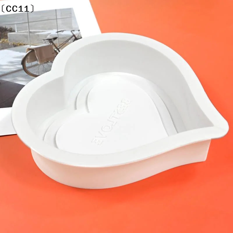 Heart Rose Silicone Cake Mold – Valentine's Mousse Baking Silicone Cake Mold Qme