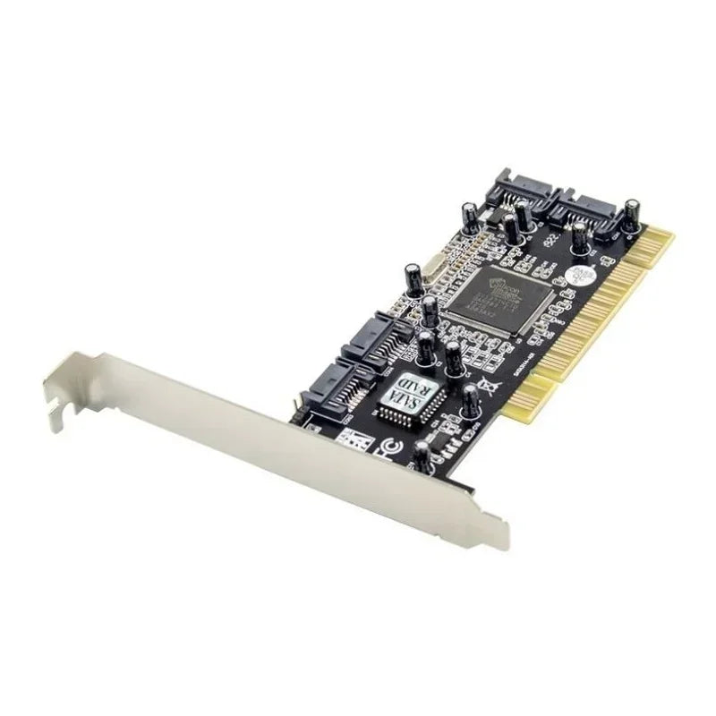 PCI SATA RAID Card 4-Channel Host Controller Adapter SATA RAID Controller Qme
