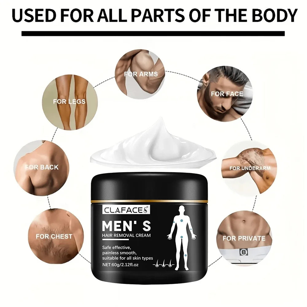 LGRAMER Men's Hair Removal Cream – Body, Arm & Armpit 60g Hair Removal Cream Qst