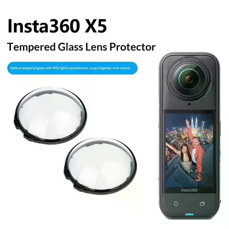 Silicone Lens Protector Cap & Case for Insta360 X4 X3 X2 Camera Lens Protector Qme