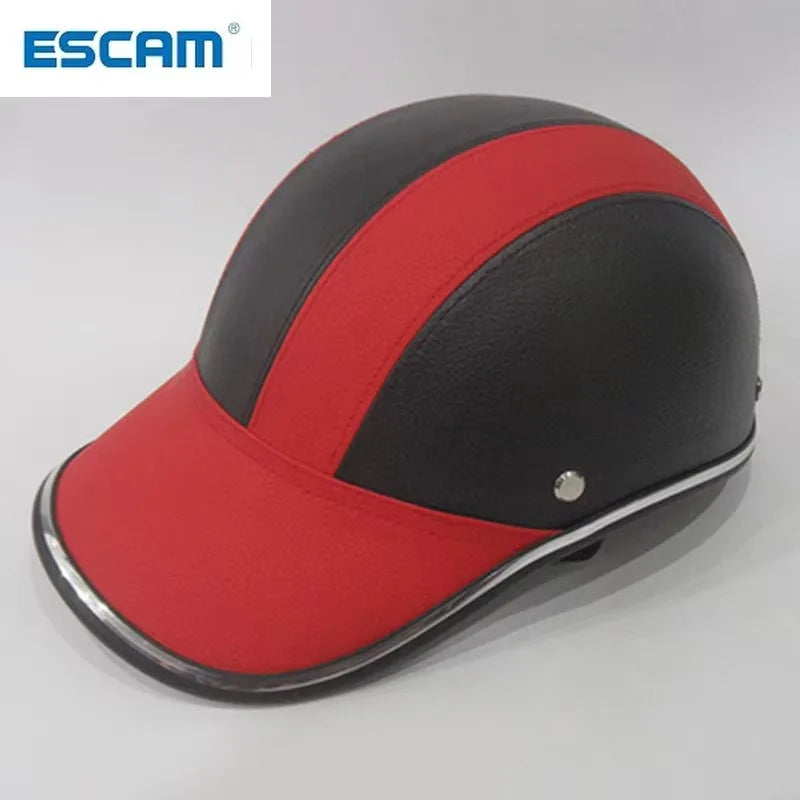 ESCAM Half Face Motorcycle Helmet – Unisex, ABS Shell, 8 Colors Motorcycle Helmet Qme
