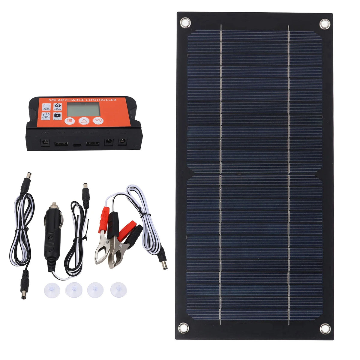 Portable Monocrystalline Solar Panel Kit – 100A Controller for RV Solar Panel Kit Qst 18V