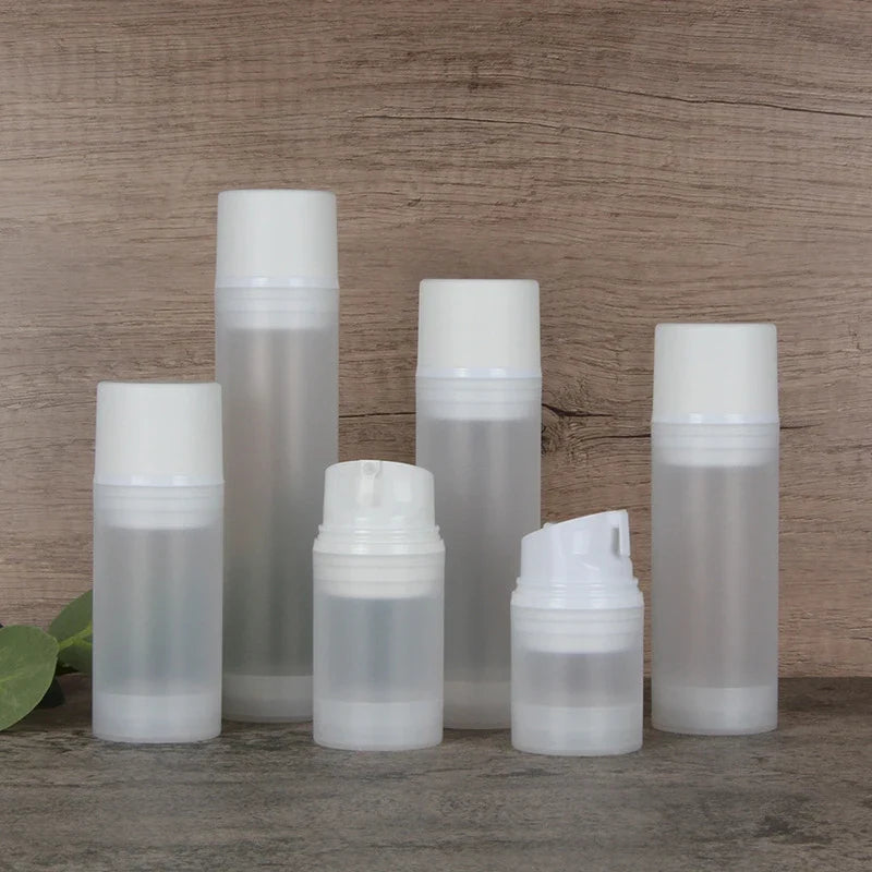 Frosted Travel Pump Bottle – Refillable Lotion Dispenser Travel Pump Bottle Qme