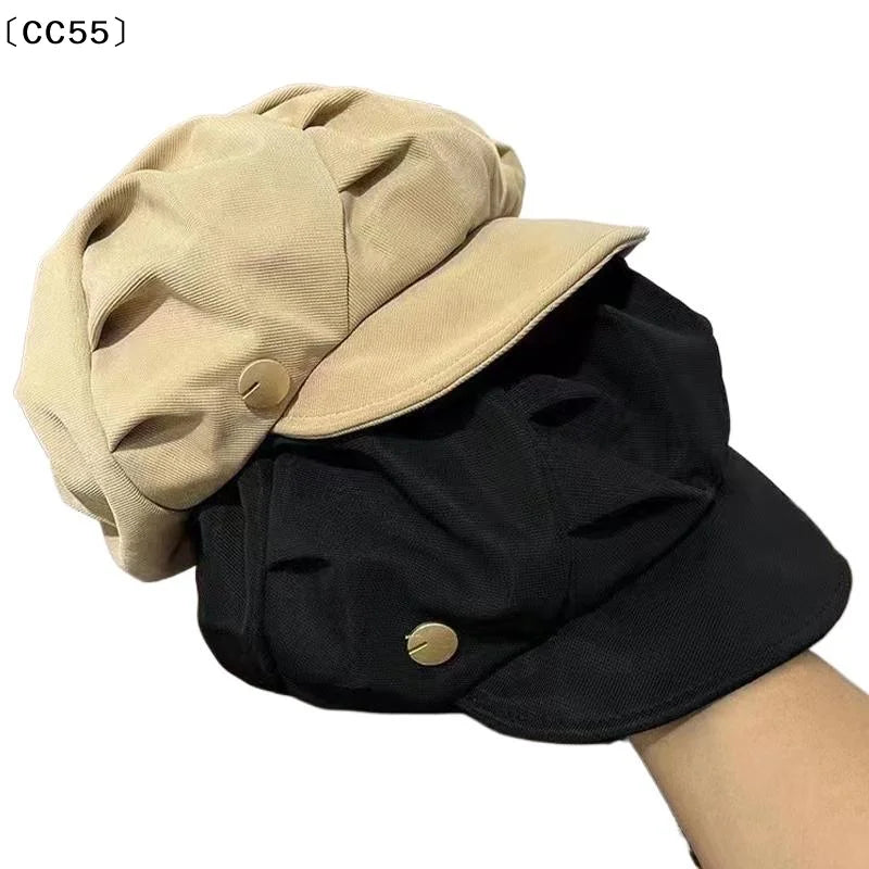 Women's Large Head Beret – Cloud Octagonal Casual Hat Women's Beret Hat Qst