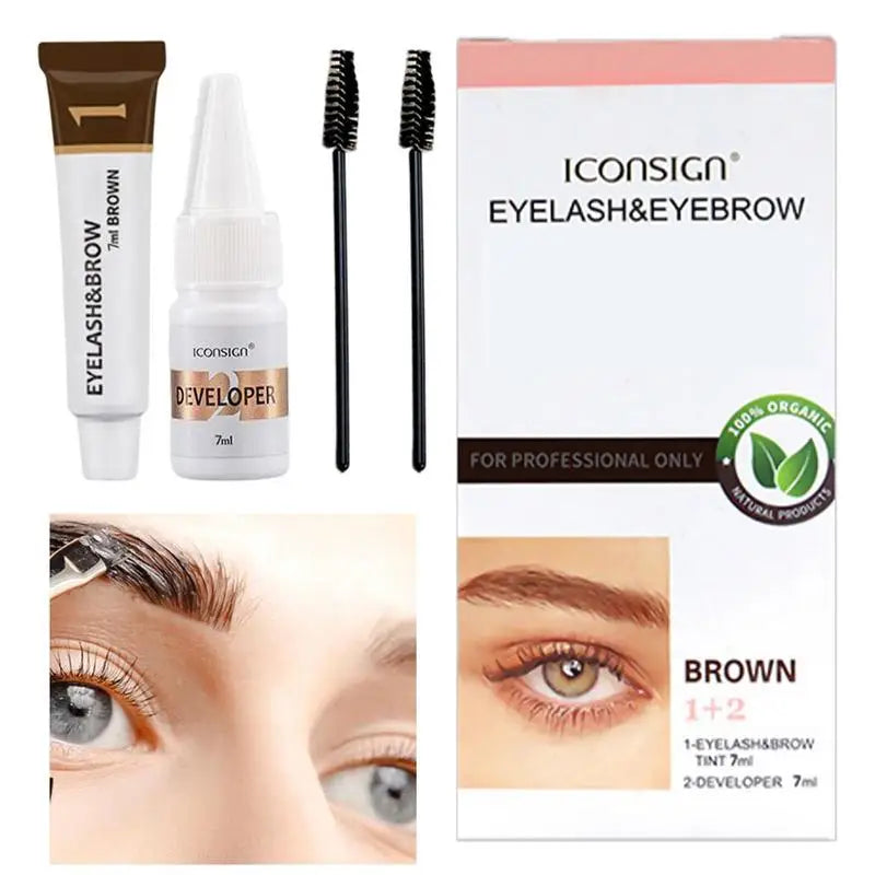 Eyebrow Tinting & Eyelash Dye Gel – Quick Dry Waterproof Eyebrow Tinting Gel Qme