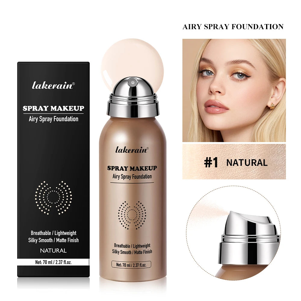 Lightweight Breathable Foundation Spray – Matte, Waterproof Foundation Spray Qst 01